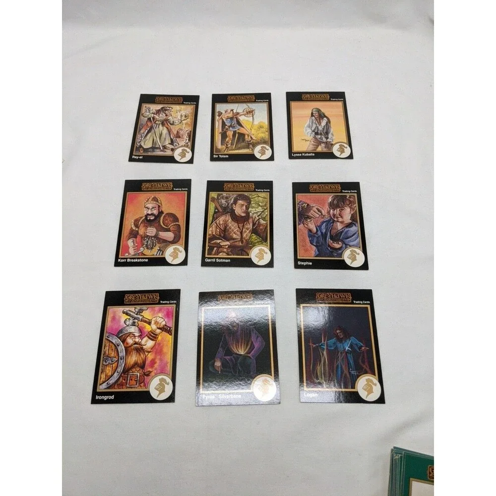 Lot Of (19) TSR 1992 Series Greyhawk Adventures Cards Gold Border